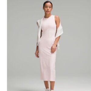 NWT Lululemon All Aligned Midi Dress in Strawberry Milkshake